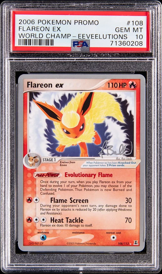 2006 Pokemon Promo World Championship Eeveelutions Flareon ex #108 card image