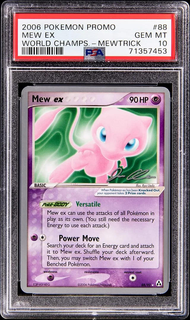 2006 Pokemon Promo World Championship Mewtrick Mew ex #88 card image