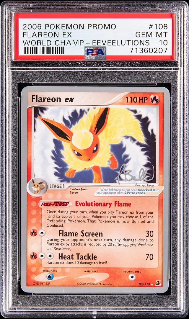 2006 Pokemon World Championships Promo Eeveelutions Flareon ex #108 card image