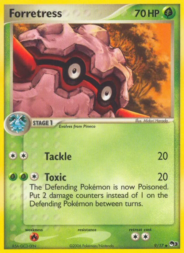2006 POP Series 3 Forretress Uncommon #09/17 Uncommon card image