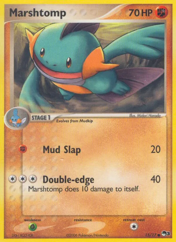 2006 POP Series 3 Marshtomp Common #15/17 Common card image