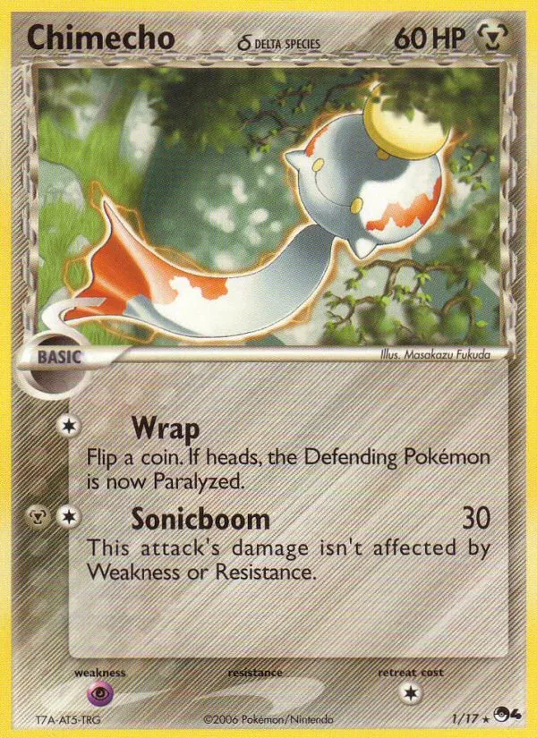 2006 POP Series 4 Chimecho δ Rare #01/17 Rare card image