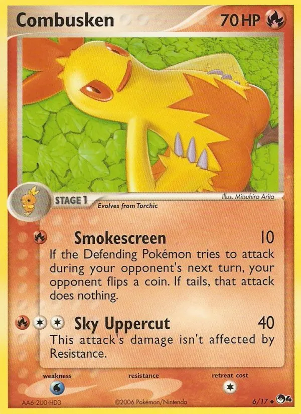 2006 POP Series 4 Combusken Uncommon #06/17 Uncommon card image