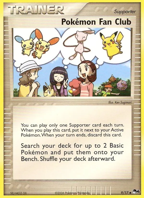 2006 POP Series 4 Pokémon Fan Club Uncommon #09/17 Uncommon card image