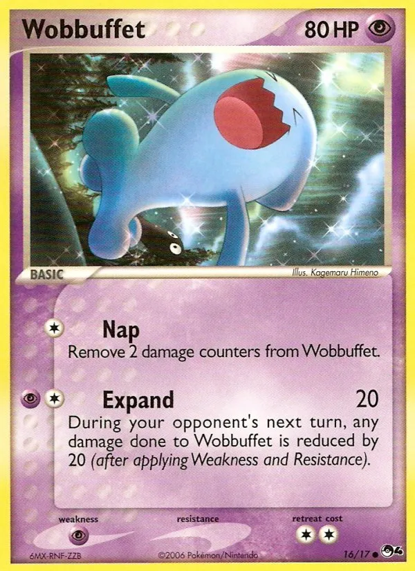 2006 POP Series 4 Wobbuffet Common #16/17 Common card image