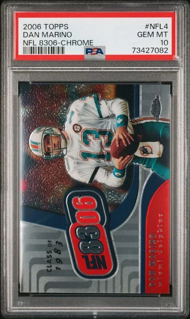 2006 Topps 8306-Chrome Nfl4 Dan Marino #8306 card image