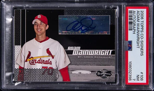 2006 Topps Adam Wainwright Co-Signers Autograph #108 card image
