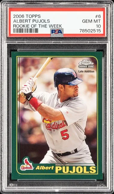 2006 Topps Albert Pujols Of The Week #6 card image