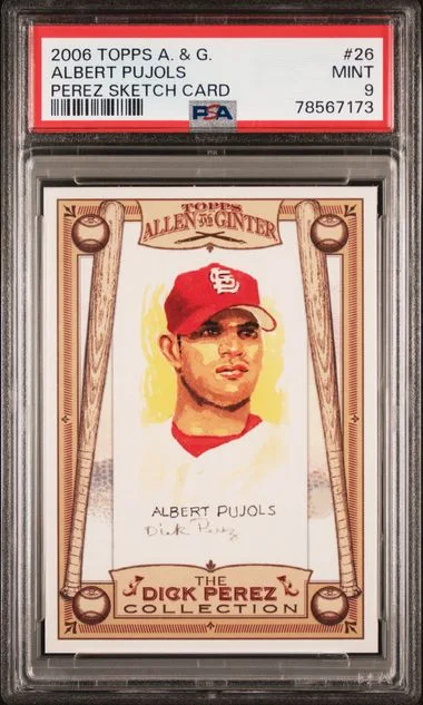 2006 Topps Allen & Ginter Albert Pujols Dick Perez Collection #26 card image