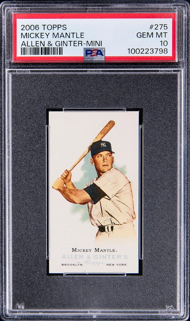 2006 Topps Allen & Ginter Mickey Mantle Mini #275 card image