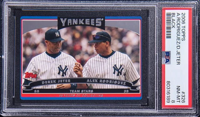 2006 Topps A.Rodriguez/D.Jeter Black #326 card image