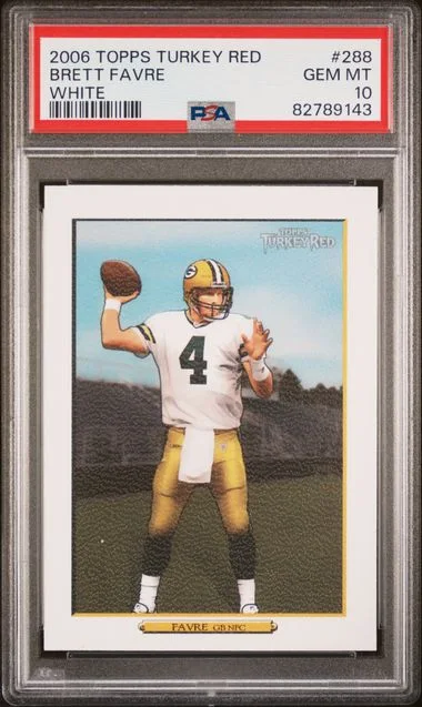 2006 Topps Brett Favre Turkey Red White #288 card image