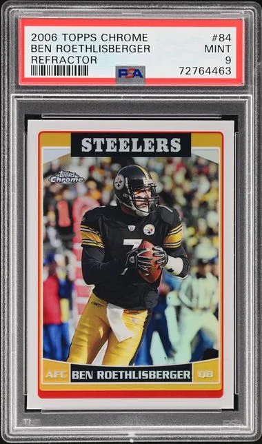2006 Topps Chrome Ben Roethlisberger Refractor #84 card image