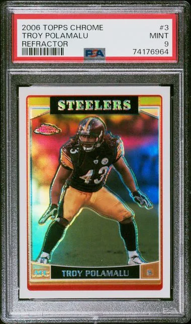 2006 Topps Chrome Troy Polamalu #3 card image