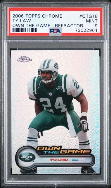 2006 Topps Chrome Ty Law Own The Game Refractor #OTG18 card image