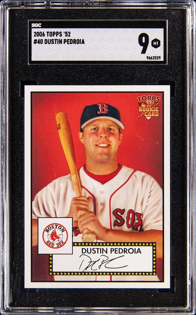 2006 Topps Dustin Pedroia 52 #40 card image