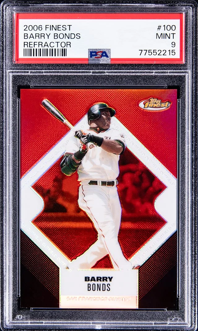 2006 Topps Finest Barry Bonds Refractor #100 card image