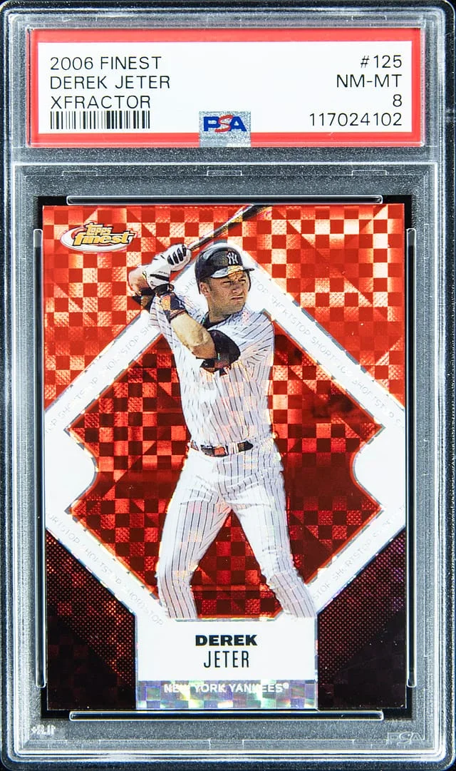 2006 Topps Finest Derek Jeter Xfractor #125 card image