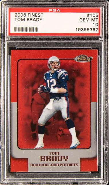 2006 Topps Finest Tom Brady #105 card image
