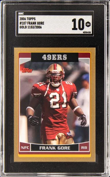2006 Topps Frank Gore Gold #187 card image