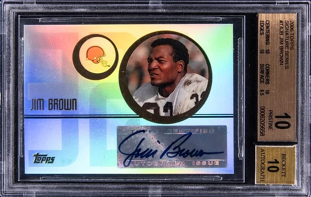 2006 Topps Jim Brown Signature Series #TAJB card image