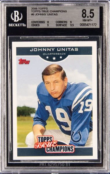 2006 Topps Johnny Unitas True Champions #6 card image