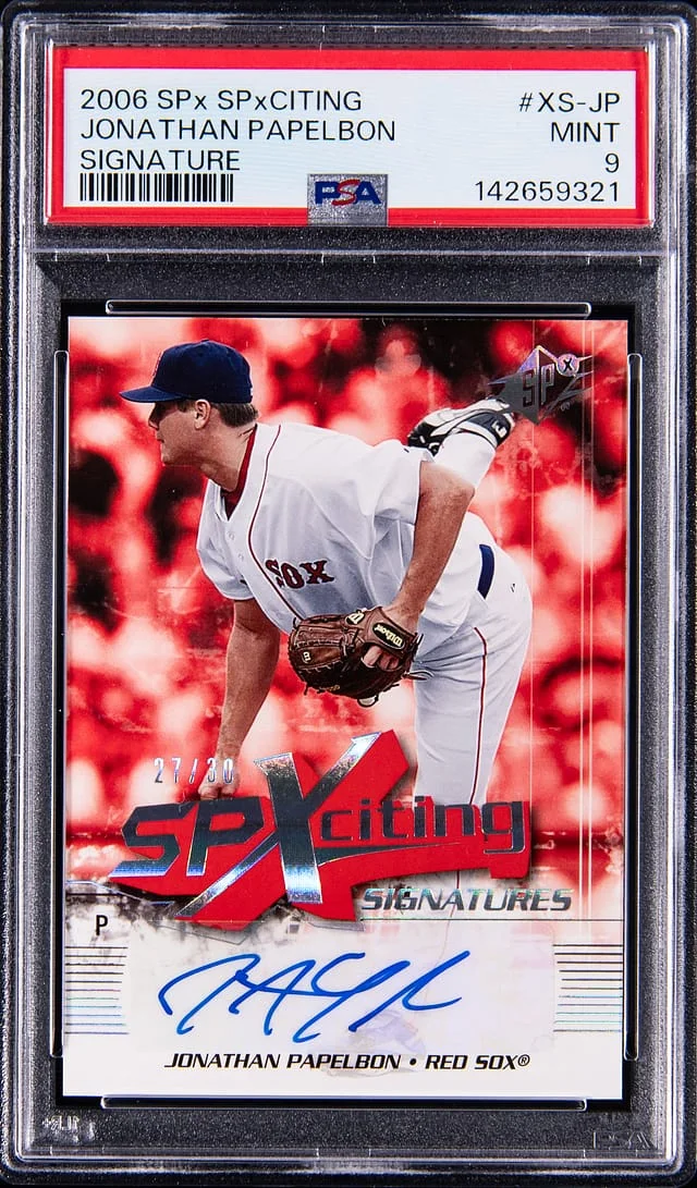 2006 Topps Jonathan Papelbon SPXciting Signature #XS-JP card image