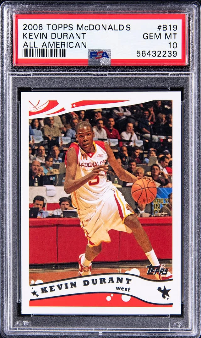 2006 Topps Kevin Durant McDonald's All-American #B19 card image