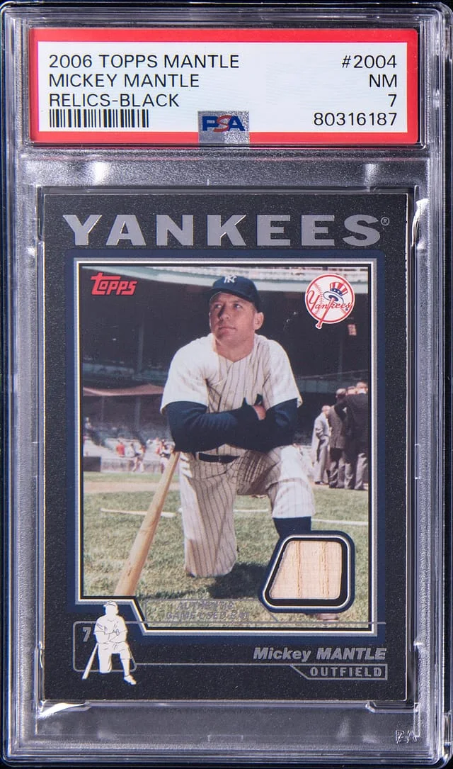 2006 Topps Mickey Mantle Mantle Collection Relics Black #2004 card image