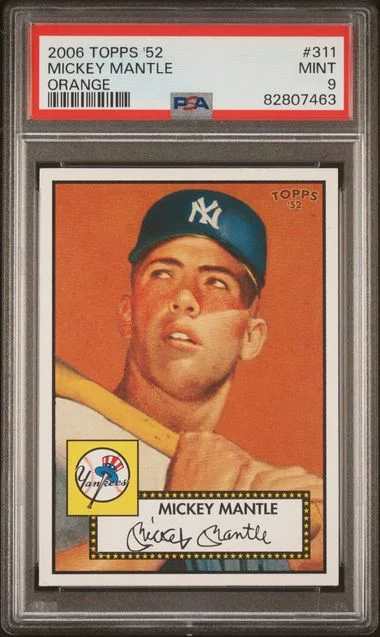 2006 Topps Mickey Mantle 52 Orange #311 card image