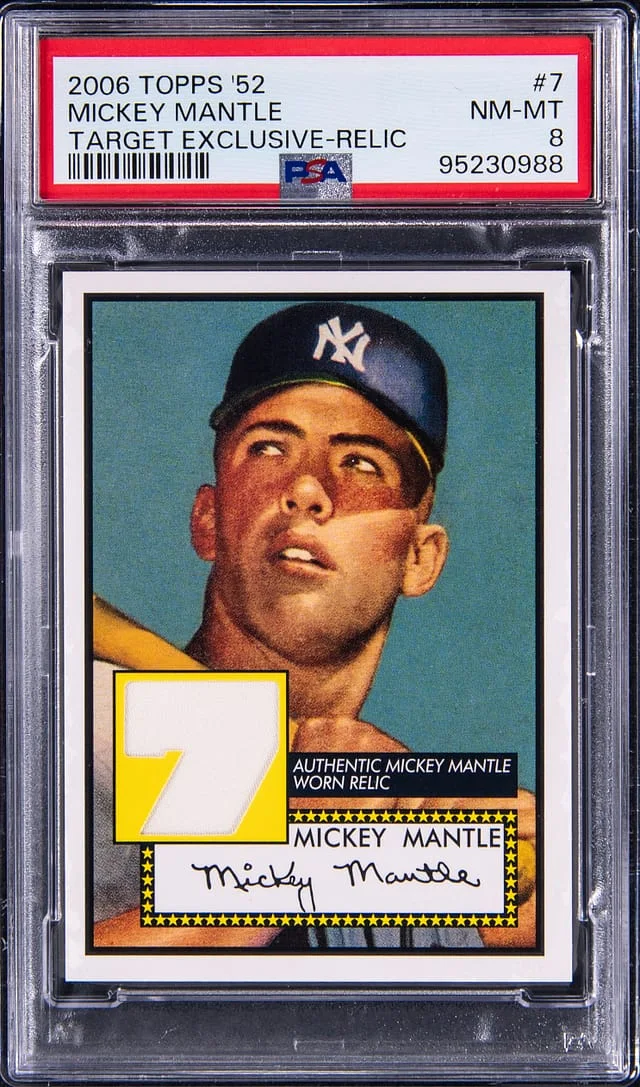 2006 Topps Mickey Mantle 1952 Target Exclusive Relic #7 card image