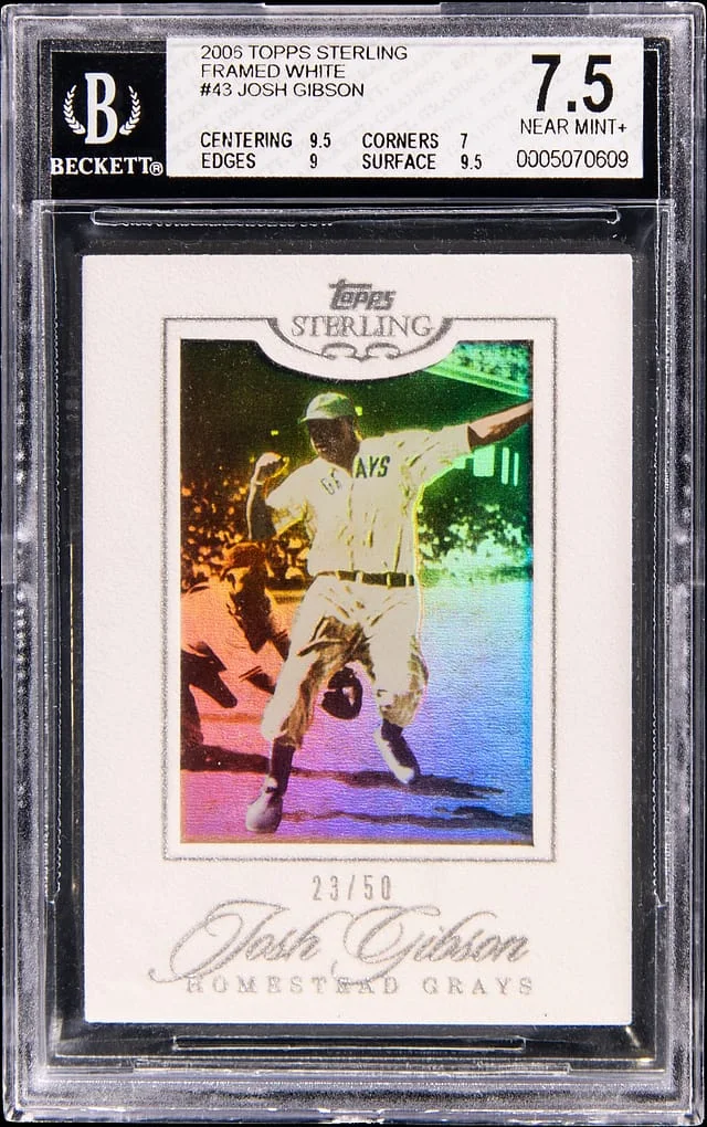 2006 Topps Sterling Josh Gibson Framed White #43 card image