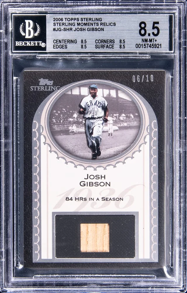2006 Topps Sterling Josh Gibson Moments Relics #JG-SHR card image