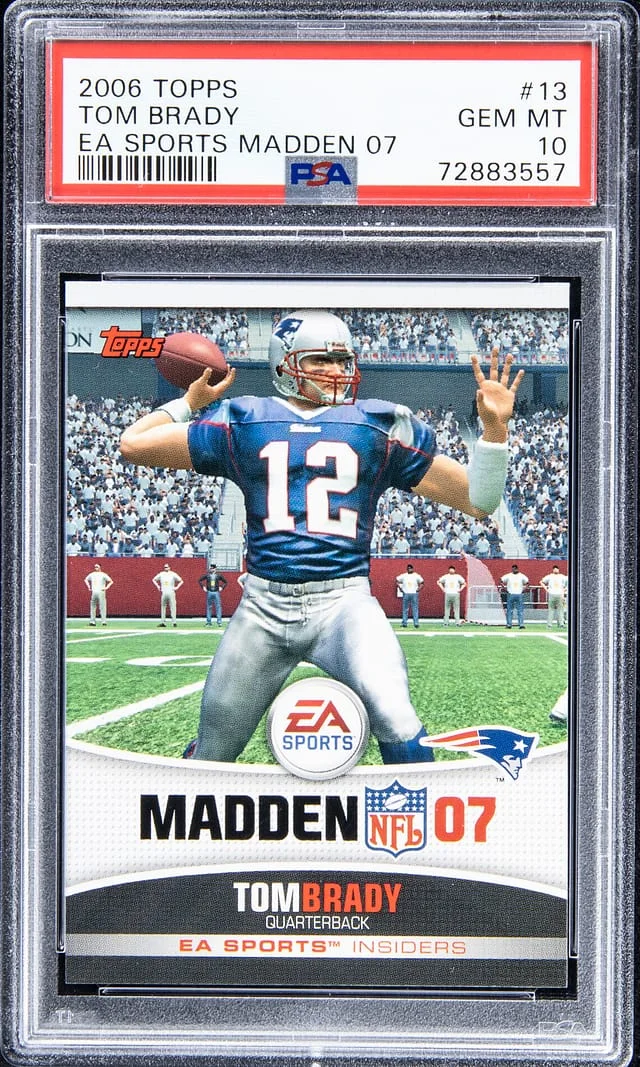 2006 Topps Tom Brady EA Sports Madden 07 #13 card image