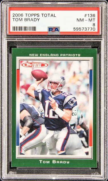 2006 Topps Tom Brady Total #136 card image