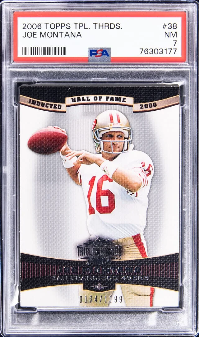 2006 Topps Triple Threads Joe Montana #38 card image