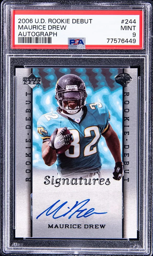 2006 U.D. Debut Autograph Maurice Jones Drew #244 card image