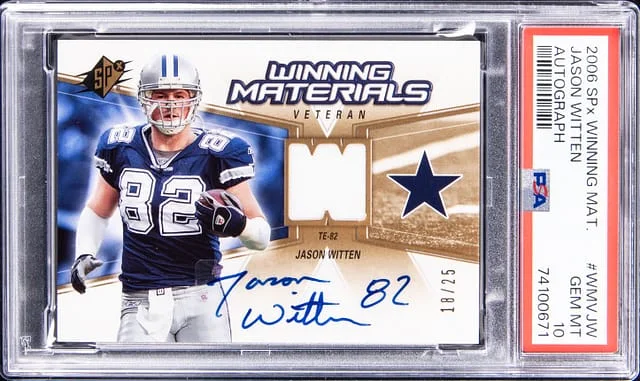 2006 UD SPx Winning Materials Autograph Jason Witten #WMVJW card image