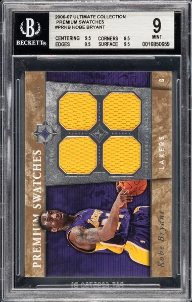2006 Ultimate Collection Kobe Bryant Game-Used Premium Swatches #PR-KB card image