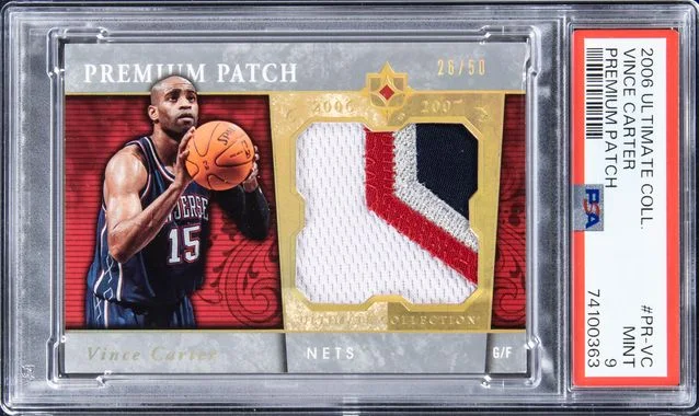 2006 Ultimate Collection Vince Carter Premium Patch #PR-VC card image