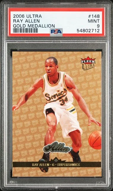 2006 Ultra Ray Allen Gold Medallion #148 card image