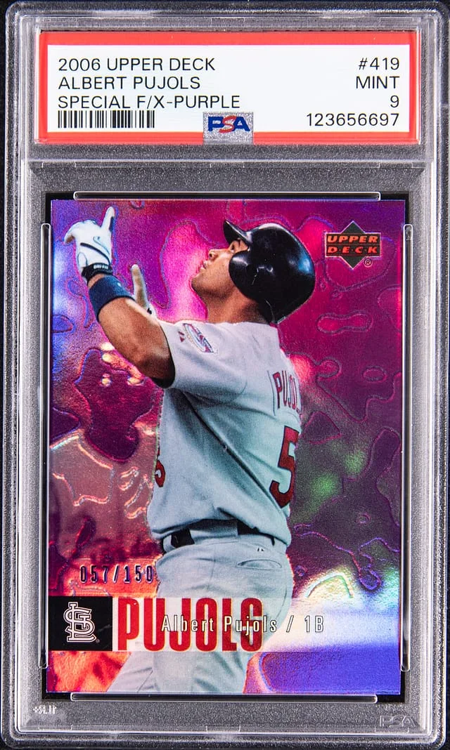 2006 Upper Deck Albert Pujols Special F/X Purple #419 card image