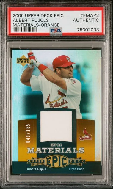 2006 Upper Deck Albert Pujols Epic Materials Orange #Emap2 card image
