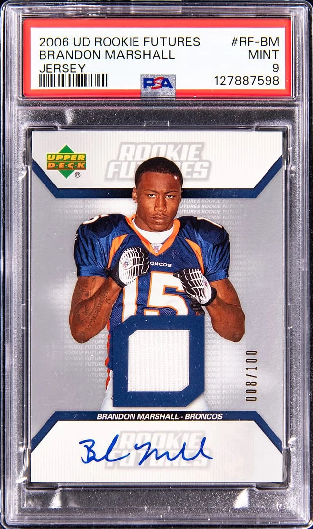 2006 Upper Deck Brandon Marshall Futures Jersey #RF-BM card image
