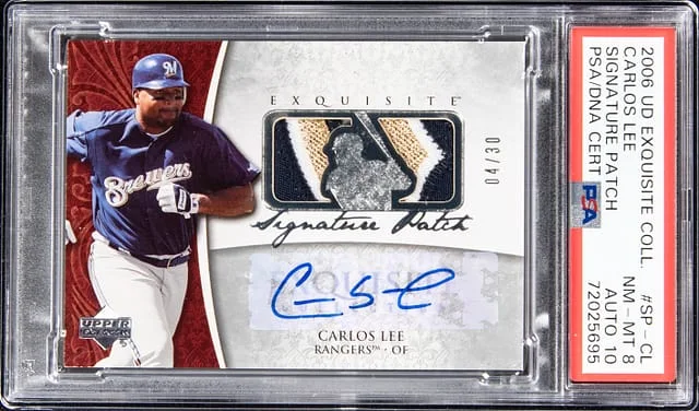 2006 Upper Deck Exquisite Collection Carlos Lee Signature Patch #SP-CL card image