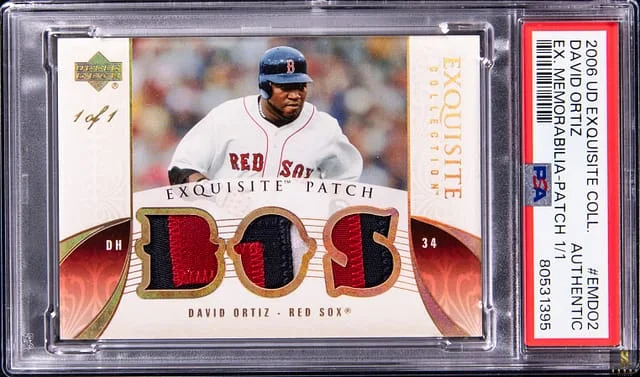2006 Upper Deck Exquisite Collection David Ortiz Exquisite Memorabilia Patch #EMDO2 card image