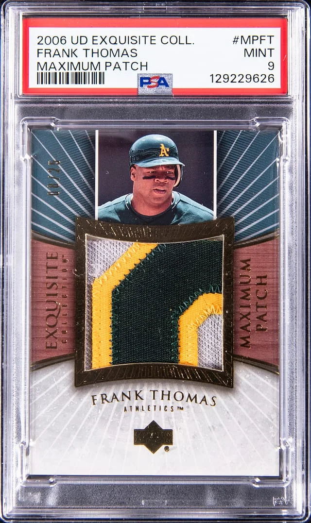 2006 Upper Deck Exquisite Collection Frank Thomas Game-Used Maximum Patch #MP-FT card image