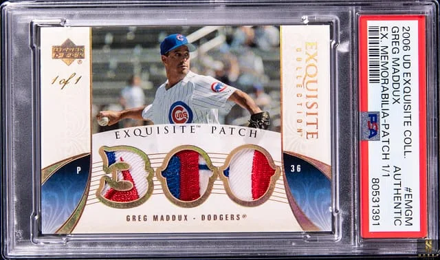 2006 Upper Deck Exquisite Collection Greg Maddux Exquisite Memorabilia Patch #EMGM card image