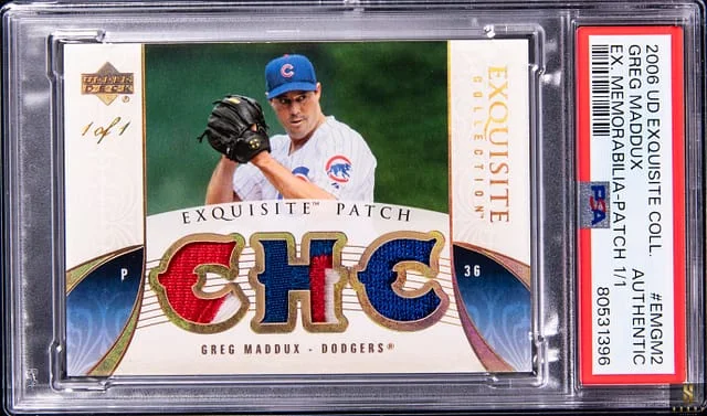 2006 Upper Deck Exquisite Collection Greg Maddux Exquisite Memorabilia Patch #EMGM2 card image