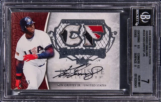 2006 Upper Deck Exquisite Collection Ken Griffey Jr. Endorsed Emblems #EE-KG3 card image